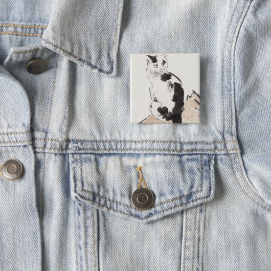 猫（徐北中） 缶バッジ (インサイチュ)