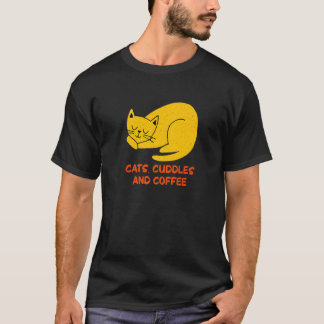 猫+抱擁+コーヒー 猫 コーヒー 子猫 Tシャツ