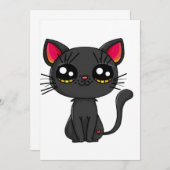 猫 招待状 (正面/裏面)