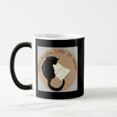 猫、本、生命は甘いv2です モーフィングマグカップ (左)