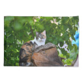 猫   枕カバー (裏面)