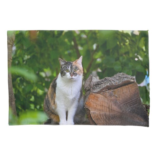 猫   枕カバー (正面)