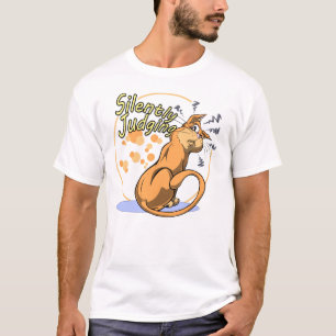 猫-無言でTシャツを判断すること Tシャツ