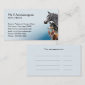 猫、犬および馬の獣医のアポイントメント 予約カード