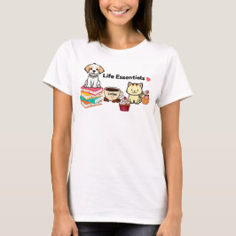 猫+犬愛好者Tシャツ - ライフエッセンシャルズ Tシャツ