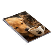 猫 犬 コーヒー ノートブック (右側)