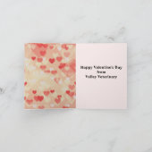 猫 犬 バレンタイン ハート ピンク 赤 友達 ペット 動物 カード (内部)