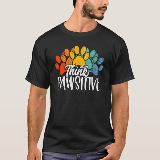 猫 犬 ポジティブTシャツ ペット Tシャツ (正面)