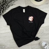 猫 犬 赤ちゃん キッズ ポケット顔 写真 面白い Tシャツ