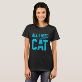 猫+猫がすべて Tシャツ (正面フル)