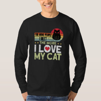 猫+猫の飼い主+猫 6 Tシャツ