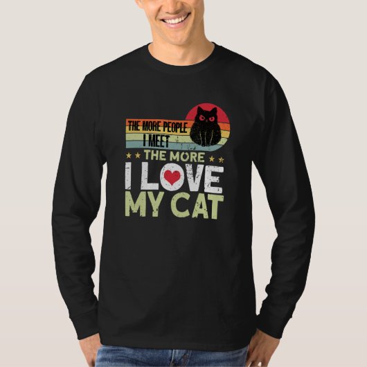 猫+猫の飼い主+猫 6 Tシャツ (正面)
