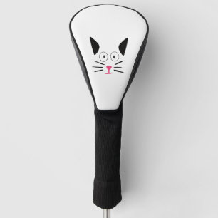 猫;猫顔;フレンドリー猫 ゴルフヘッドカバー