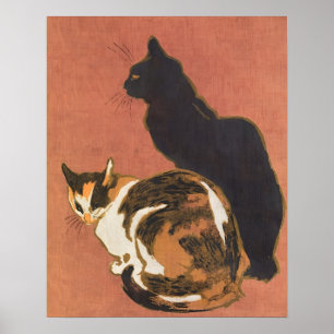 猫,猫,かわいい,ヴィンテージ,子猫,動物,子猫 ポスター