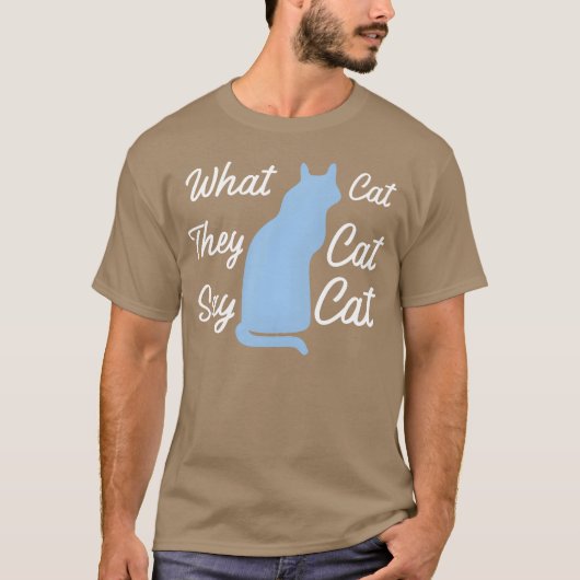 猫+猫+猫のギフト Tシャツ (正面)
