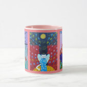 猫、猫、猫 マグカップ (中央)