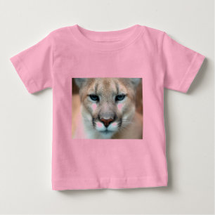 猫+猫+野生+ストライプ+プリント+DIY+記念日 ベビーTシャツ