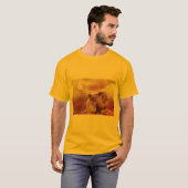 猫+猫+野生+ストライプ+プリント+DIY+記念日 Tシャツ (正面フル)