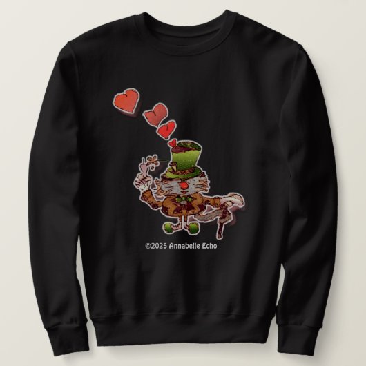 猫+猫+Tシャツ! スウェットシャツ (デザイン正面)