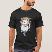猫 獅子座 星座 Tシャツ (正面)