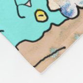 猫! 私は猫を愛します!  毛布 フリースブランケット (角)