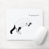 猫、"私は私の生命"マウスパッド無駄にしています マウスパッド (マウス)