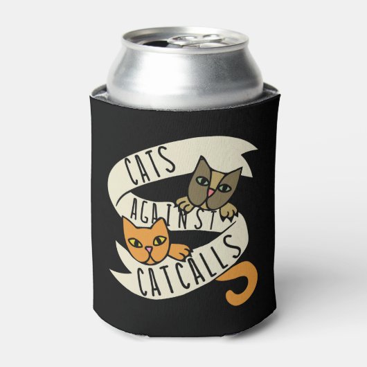 猫 缶クーラー (缶正面)