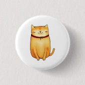 猫 缶バッジ (正面)