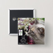 猫 缶バッジ (正面&裏面)