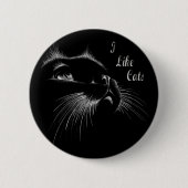 猫 缶バッジ (正面)
