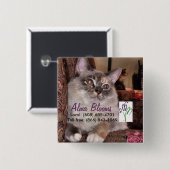 猫 缶バッジ (正面&裏面)