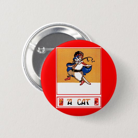 猫 缶バッジ (正面&裏面)