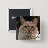 猫 缶バッジ (正面&裏面)