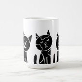 猫，自然,スケッチ コーヒーマグカップ (中央)