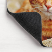 猫，虎猫,自然 マウスパッド (コーナー)
