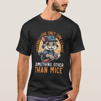 猫 野球 野球選手 スポーツ 子猫 ニャー Tシャツ