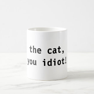 猫、馬鹿! コーヒーマグカップ