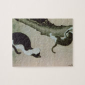 猫、17世紀(絹のインク) ジグソーパズル (横)