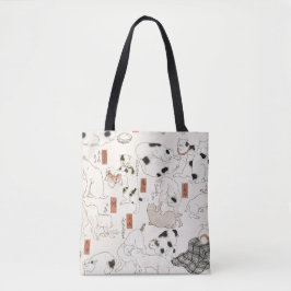 猫 (1847-1850) 古典的な日本浮世絵プリント  トートバッグ