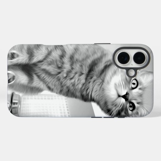 猫 Case-Mate iPhoneケース (裏面 (横))