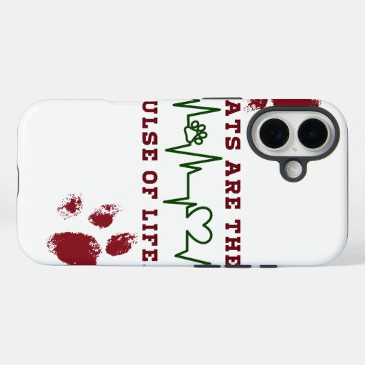 猫 Case-Mate iPhoneケース (裏面 (横))