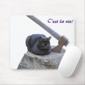 猫、C'est la vie! マウスパッド (マウス)