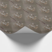 猫、longcoatの虎猫のハッピーバースデー ラッピングペーパー (角)