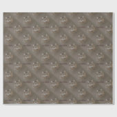 猫、longcoatの虎猫のハッピーバースデー ラッピングペーパー (フラット)