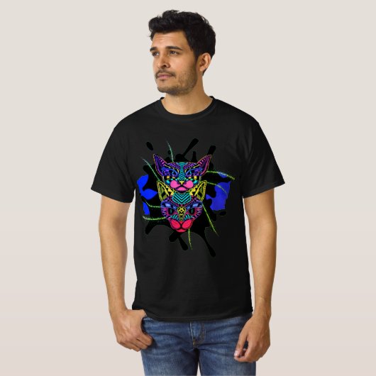 猫 Tシャツ (正面フル)