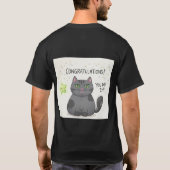 猫 Tシャツ (裏面)