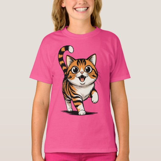 猫 Tシャツ (正面)