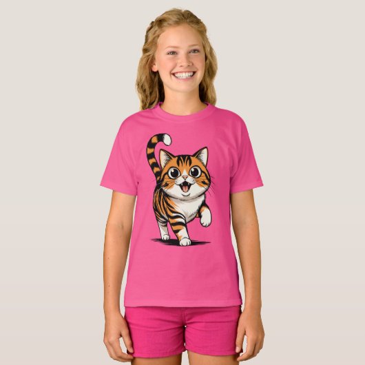 猫 Tシャツ (正面フル)