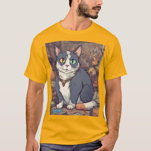 猫 Tシャツ (正面)