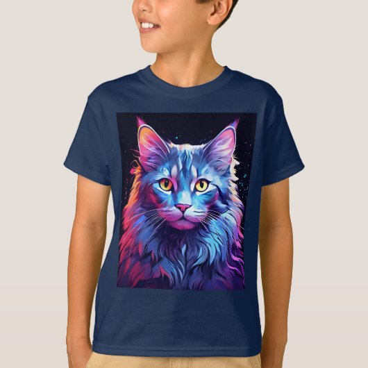 猫 Tシャツ (正面)